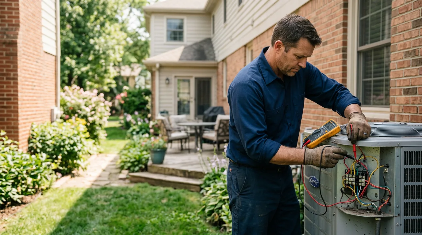 HVAC technician working near Rodessa, LA
